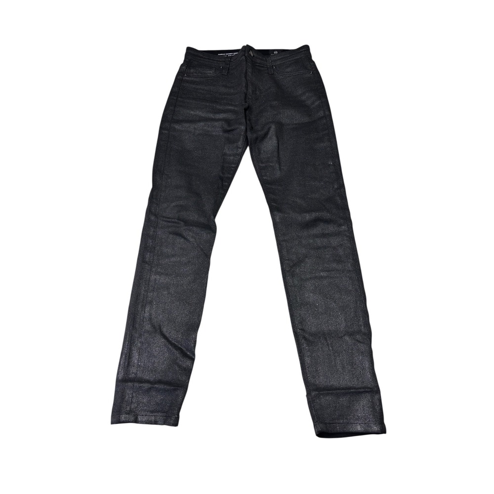 AG Adriano Goldschmied Farrah Skinny Ankle High Rise Gunmetal Jeans 26X27‎